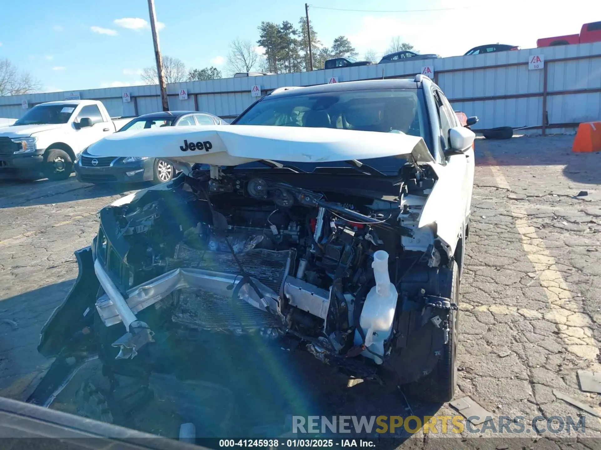 12 fotografías del automóvil dañado 3C4NJCBB4MT597407 JEEP COMPASS 2021