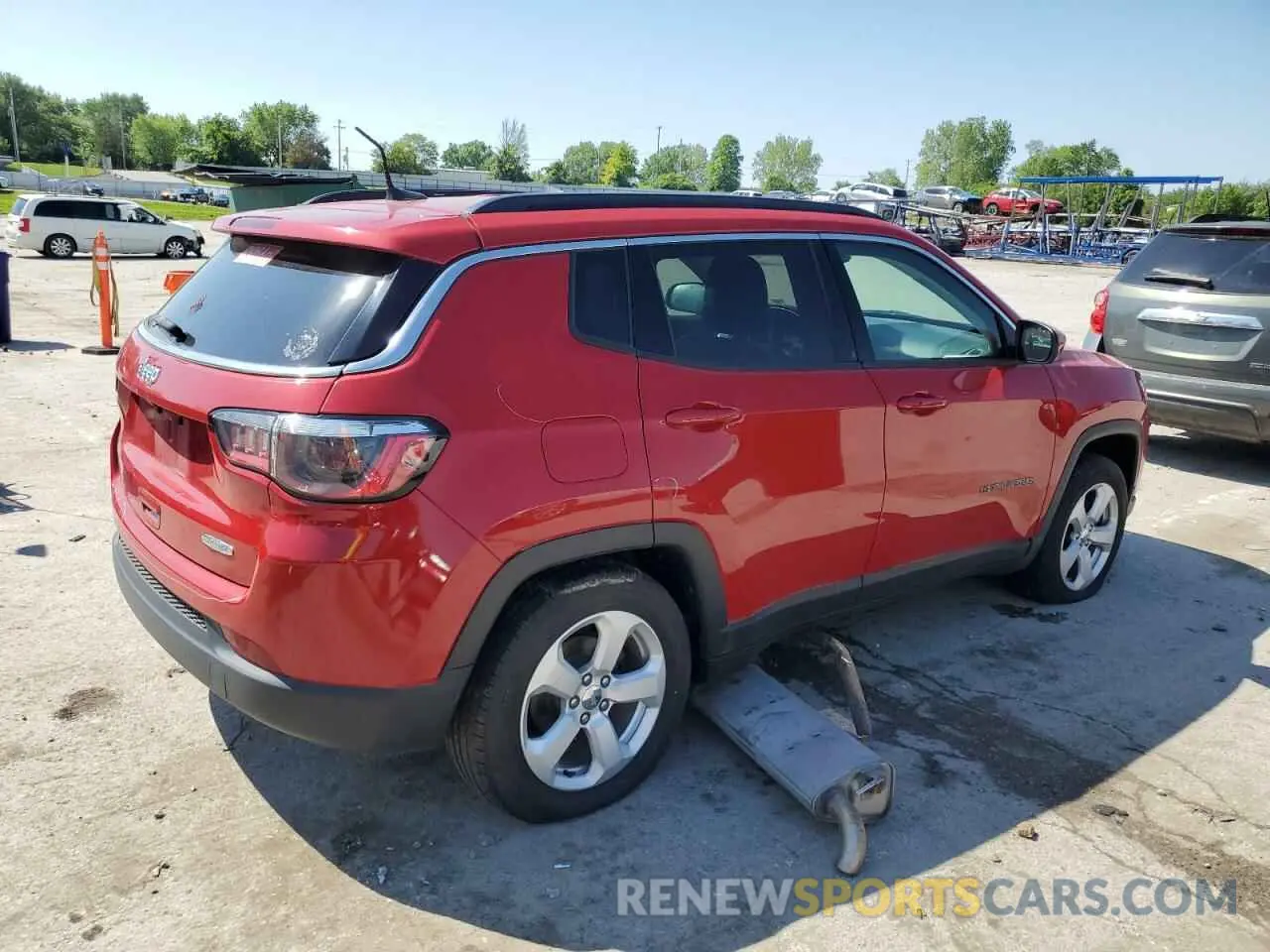 3 fotografías del automóvil dañado 3C4NJCBB5MT505916 JEEP COMPASS 2021
