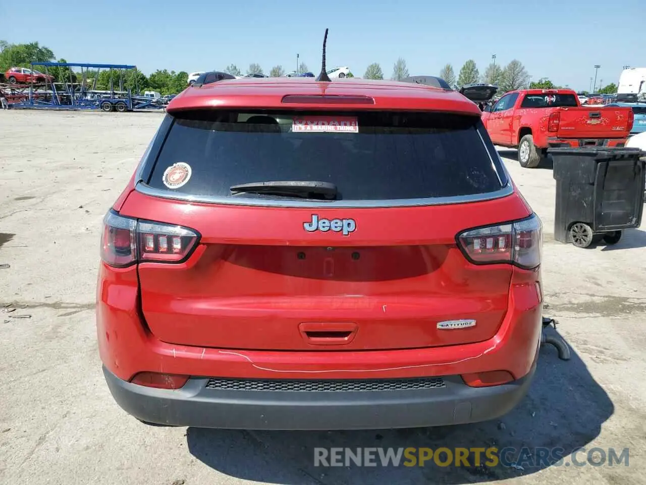6 fotografías del automóvil dañado 3C4NJCBB5MT505916 JEEP COMPASS 2021