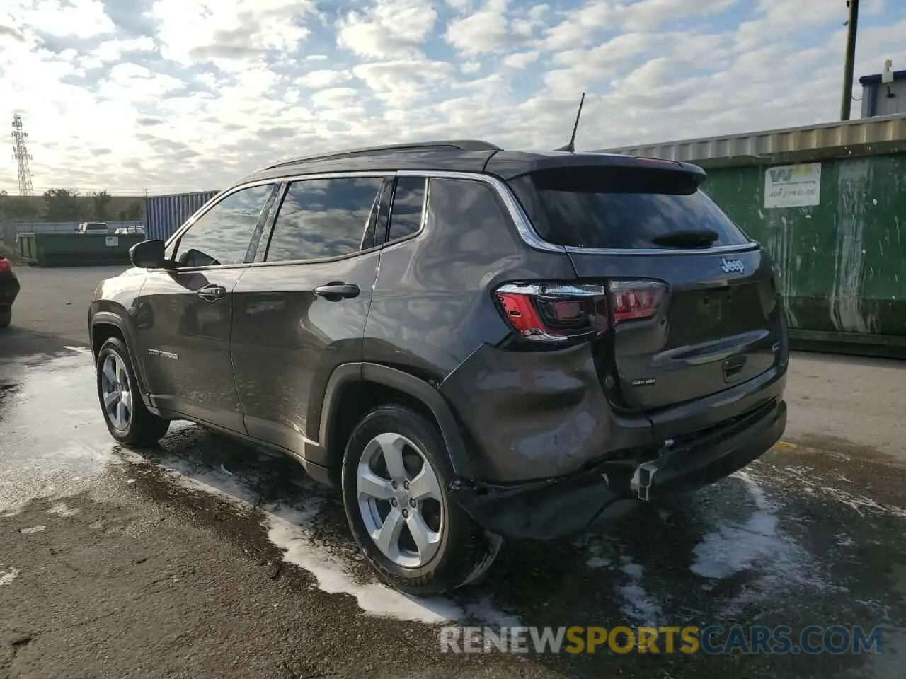 2 fotografías del automóvil dañado 3C4NJCBB5MT560012 JEEP COMPASS 2021