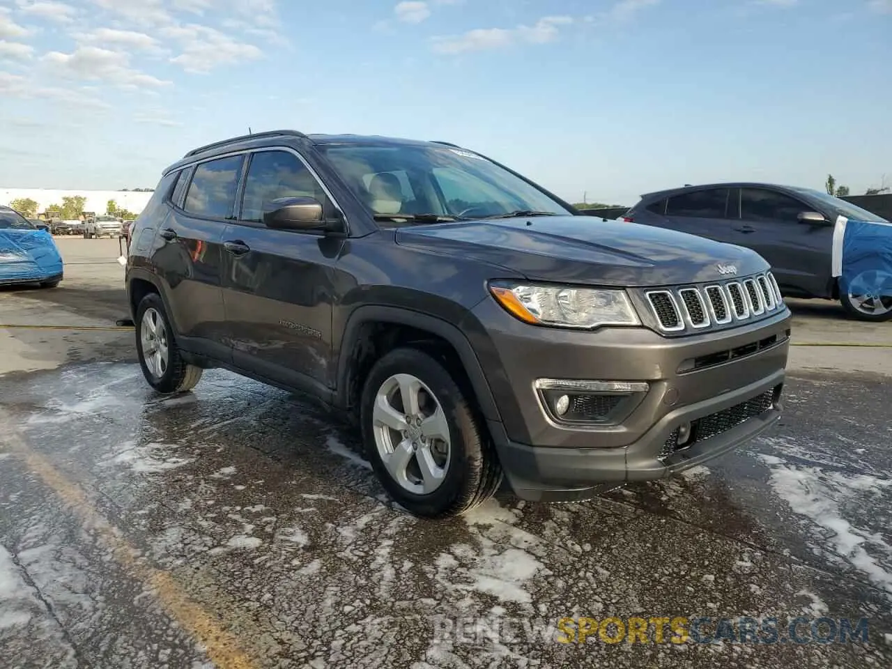 4 fotografías del automóvil dañado 3C4NJCBB5MT560012 JEEP COMPASS 2021