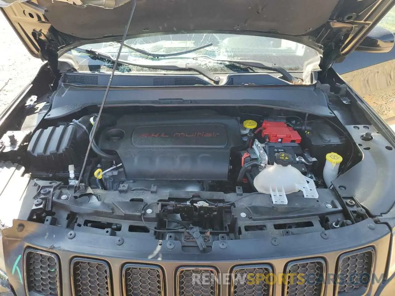 14 fotografías del automóvil dañado 3C4NJCBB5MT573763 JEEP COMPASS 2021