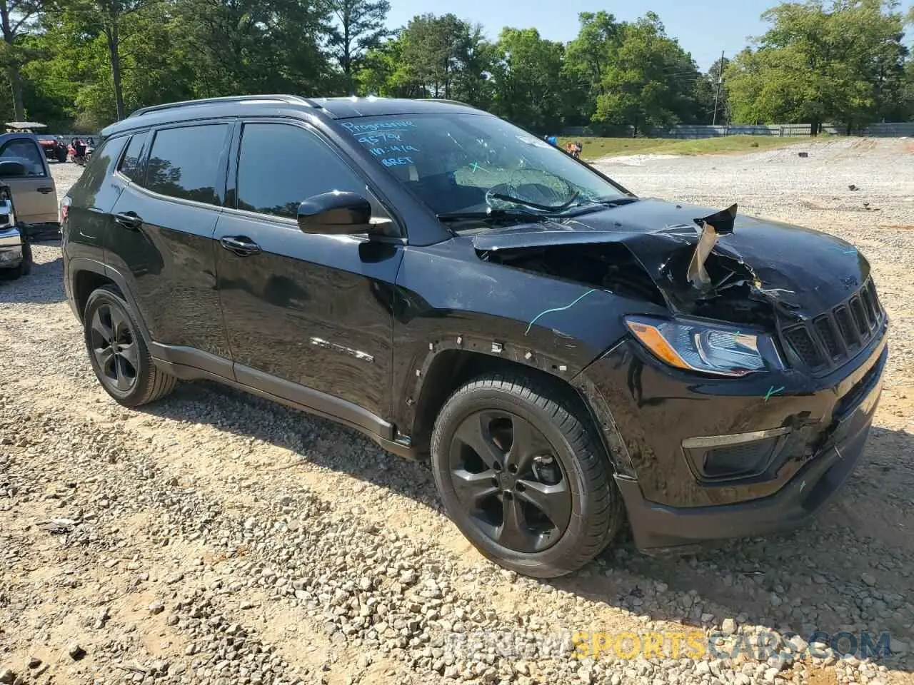 4 fotografías del automóvil dañado 3C4NJCBB5MT573763 JEEP COMPASS 2021