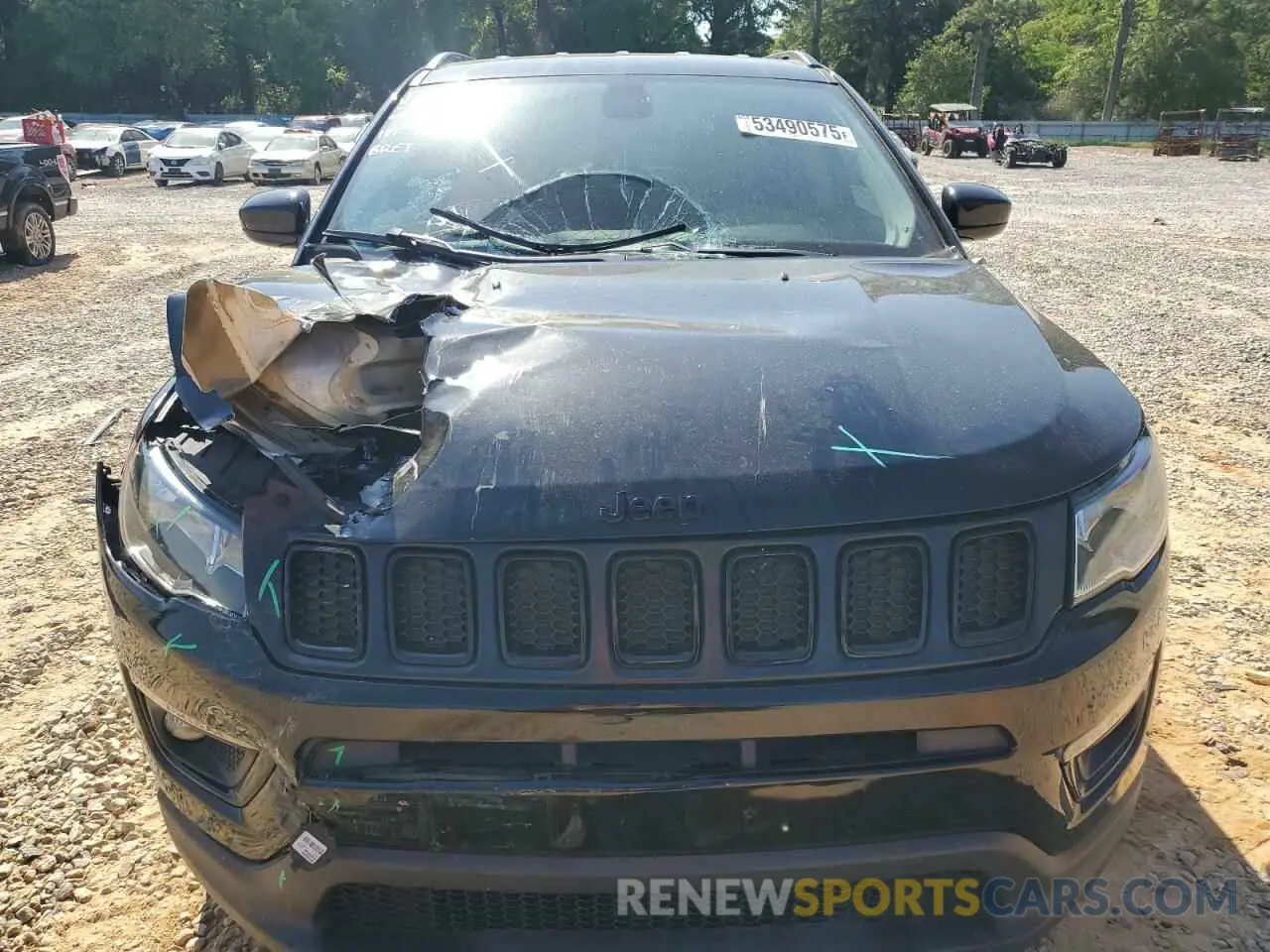 5 fotografías del automóvil dañado 3C4NJCBB5MT573763 JEEP COMPASS 2021