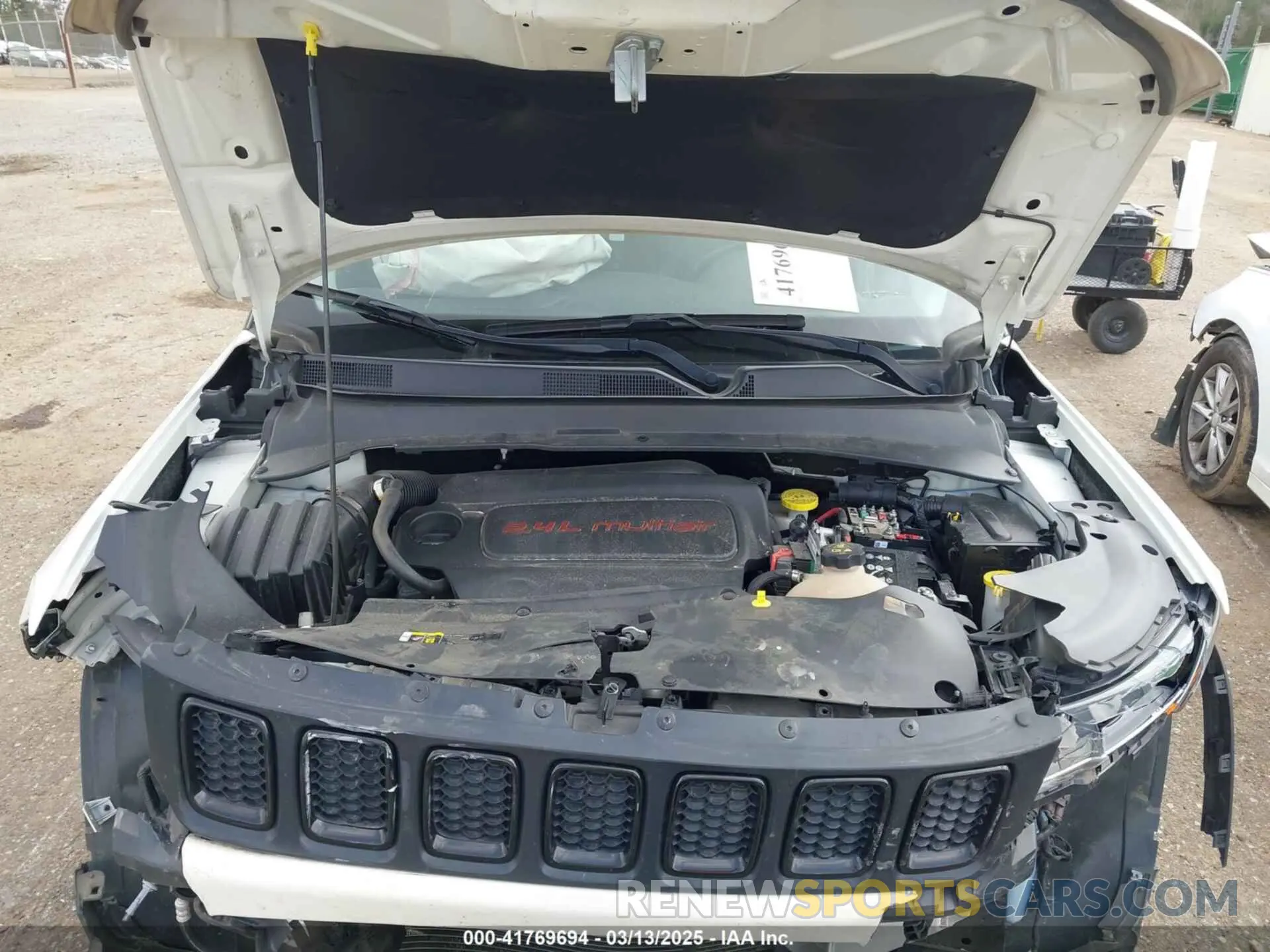 10 fotografías del automóvil dañado 3C4NJCBB6MT587350 JEEP COMPASS 2021