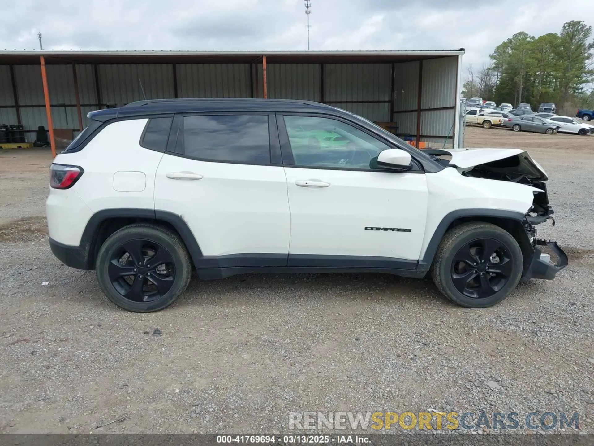 14 fotografías del automóvil dañado 3C4NJCBB6MT587350 JEEP COMPASS 2021