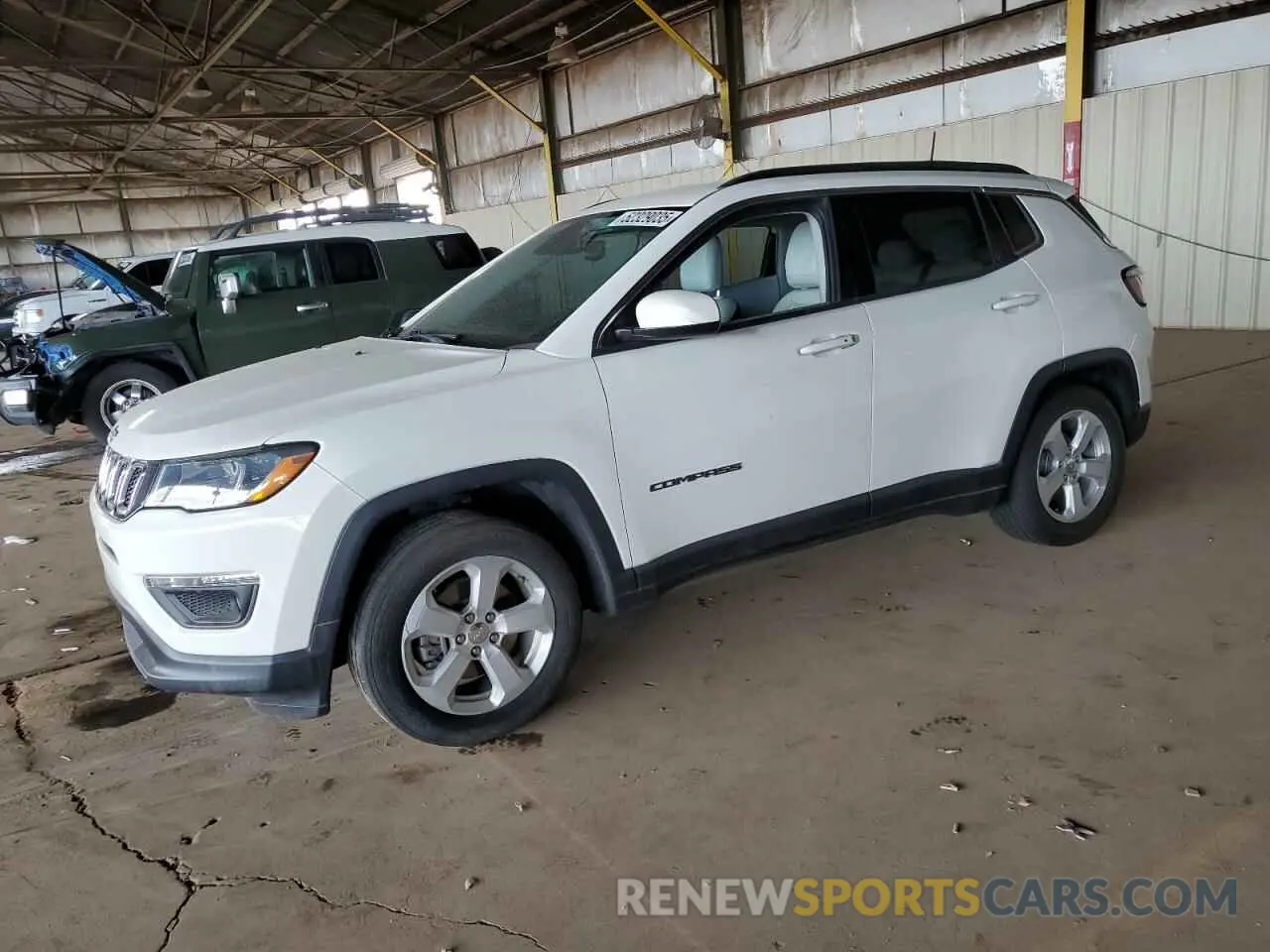 1 fotografías del automóvil dañado 3C4NJCBB7MT571349 JEEP COMPASS 2021