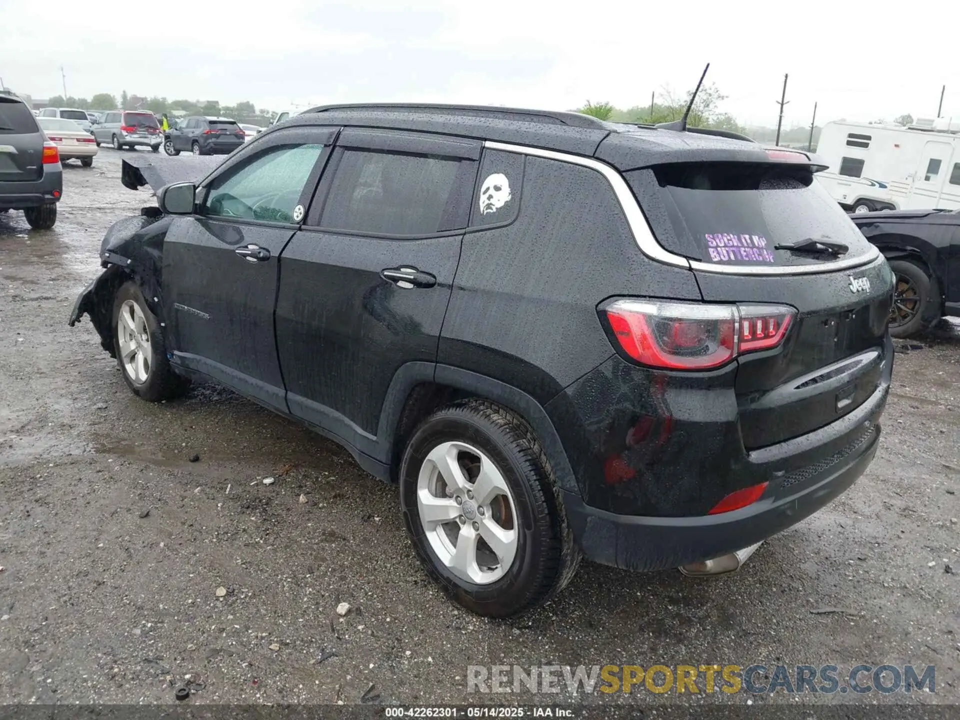 3 fotografías del automóvil dañado 3C4NJCBB7MT592525 JEEP COMPASS 2021