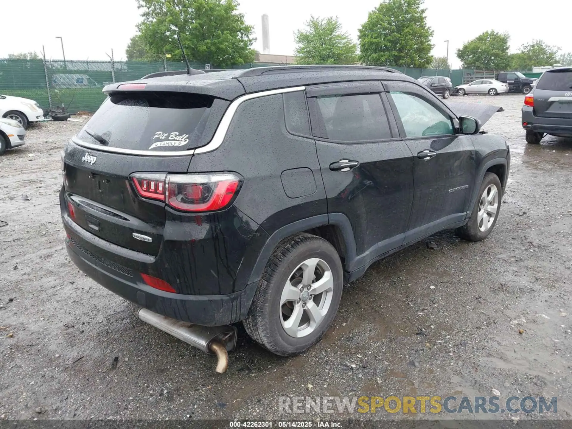 4 fotografías del automóvil dañado 3C4NJCBB7MT592525 JEEP COMPASS 2021