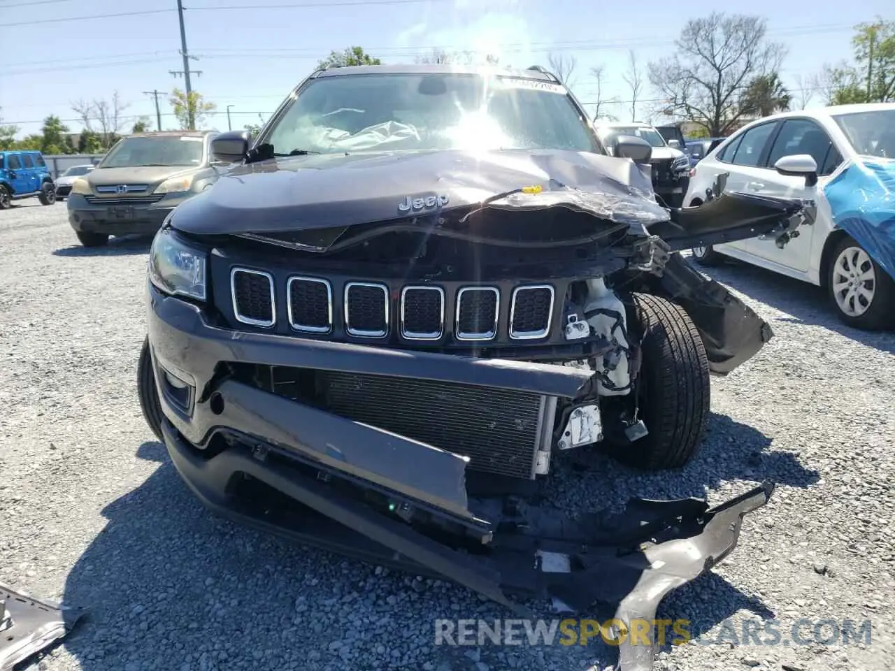 5 fotografías del automóvil dañado 3C4NJCBB8MT604603 JEEP COMPASS 2021