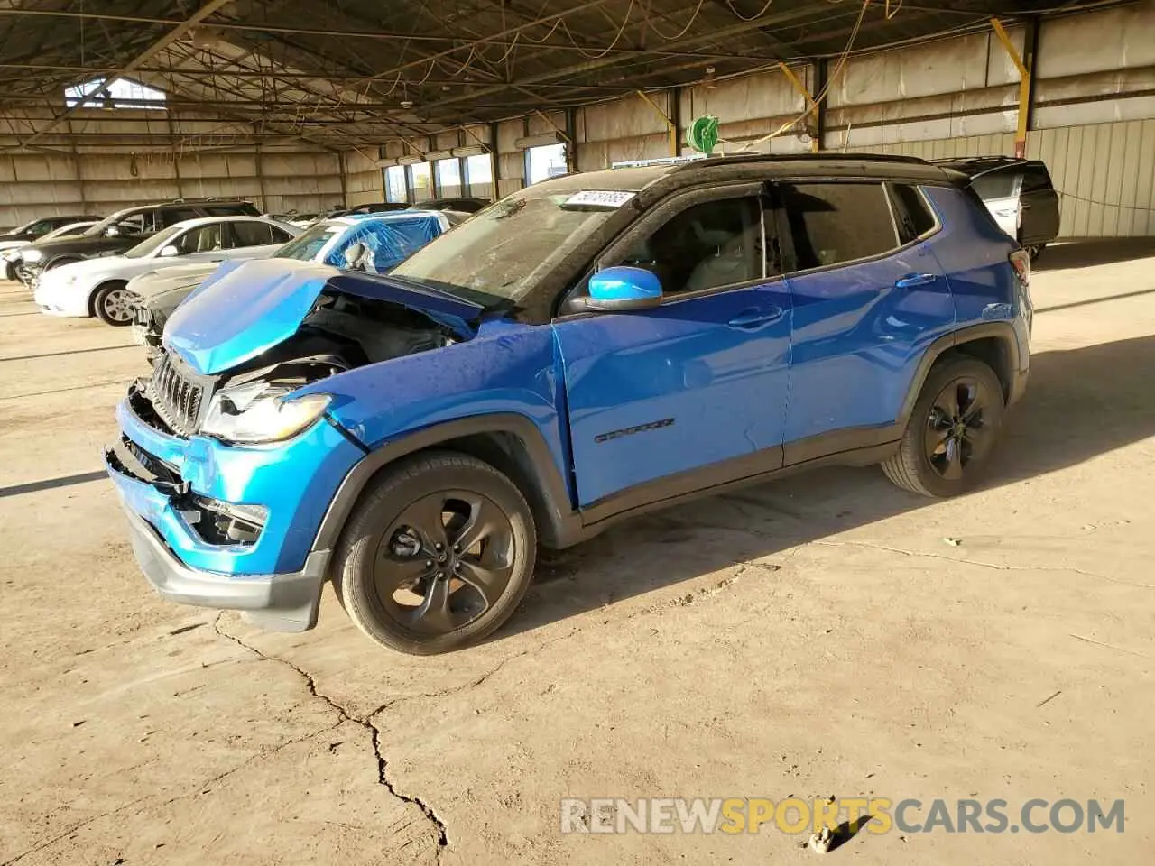 1 fotografías del automóvil dañado 3C4NJCBB9MT501884 JEEP COMPASS 2021