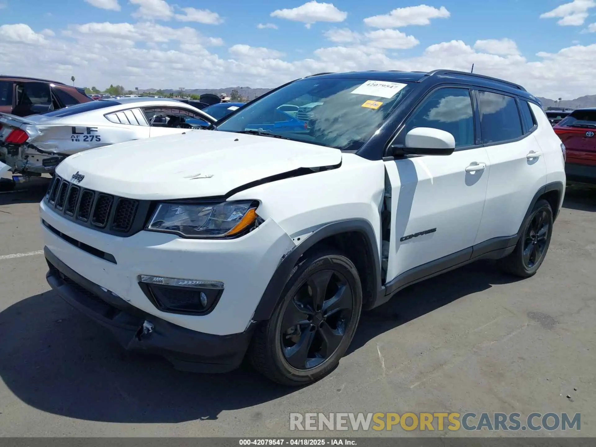 6 fotografías del automóvil dañado 3C4NJCBBXMT603940 JEEP COMPASS 2021