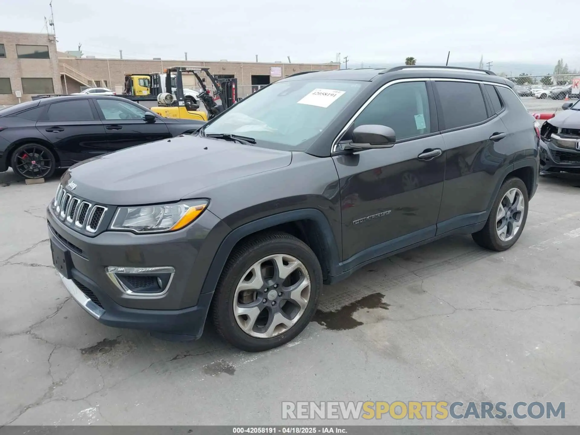 2 fotografías del automóvil dañado 3C4NJCCB0MT571336 JEEP COMPASS 2021