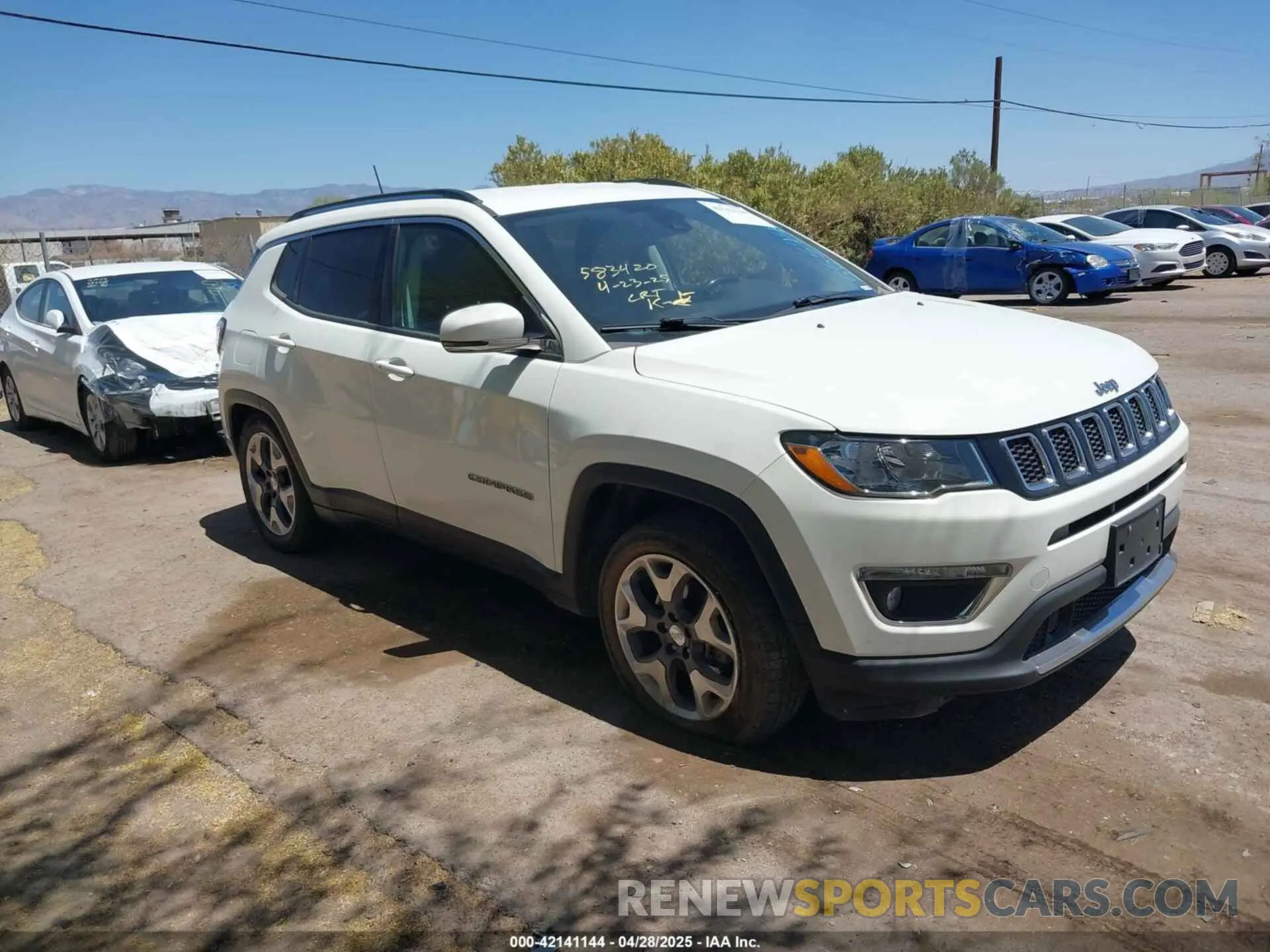 1 fotografías del automóvil dañado 3C4NJCCB1MT555775 JEEP COMPASS 2021