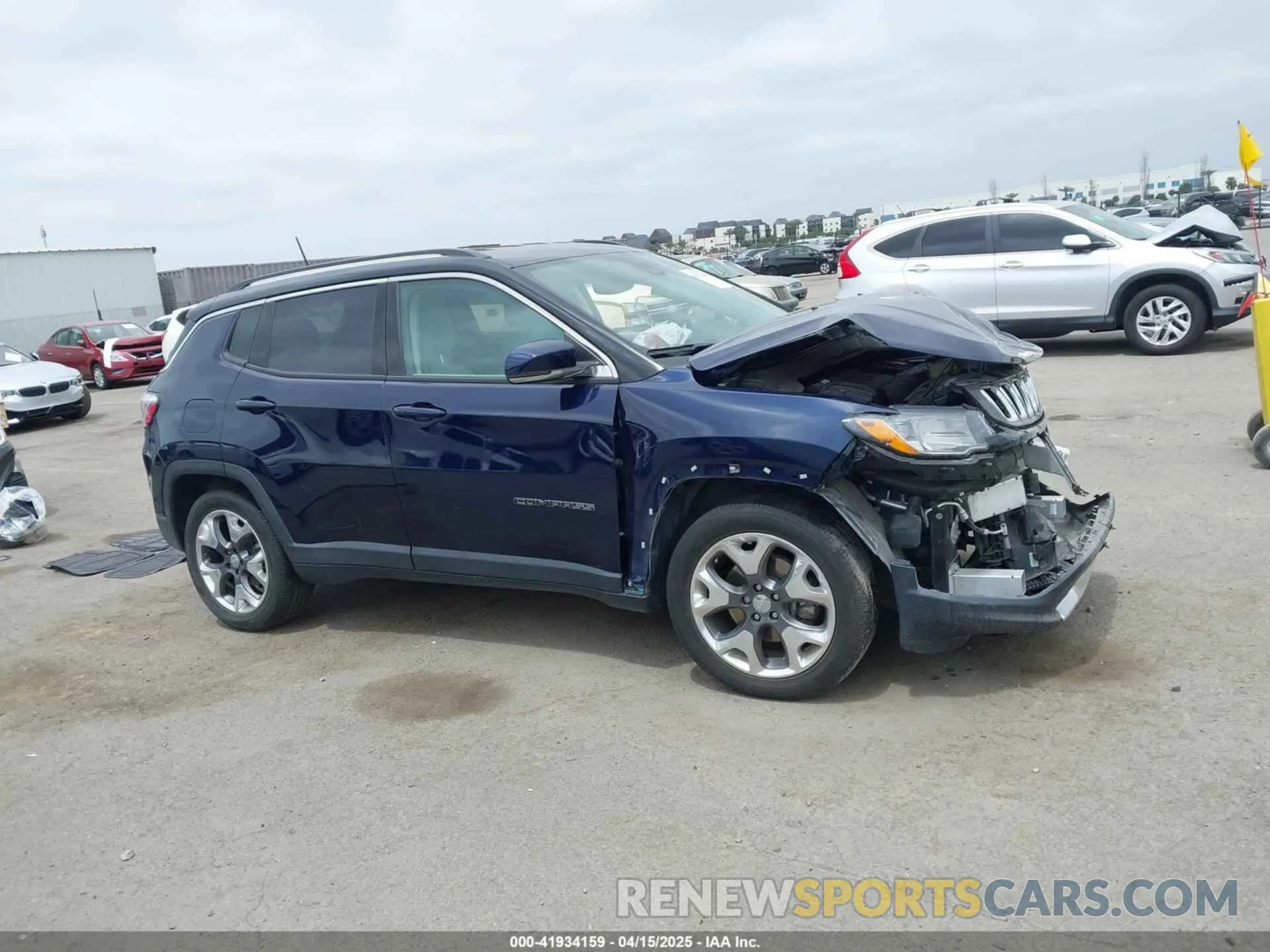 14 fotografías del automóvil dañado 3C4NJCCB1MT581406 JEEP COMPASS 2021