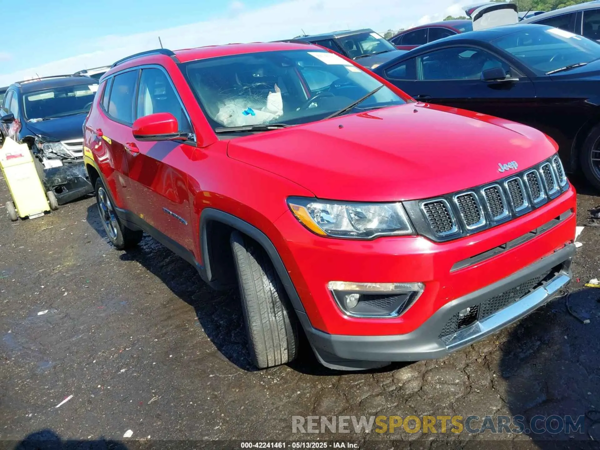 1 fotografías del automóvil dañado 3C4NJCCB2MT573413 JEEP COMPASS 2021