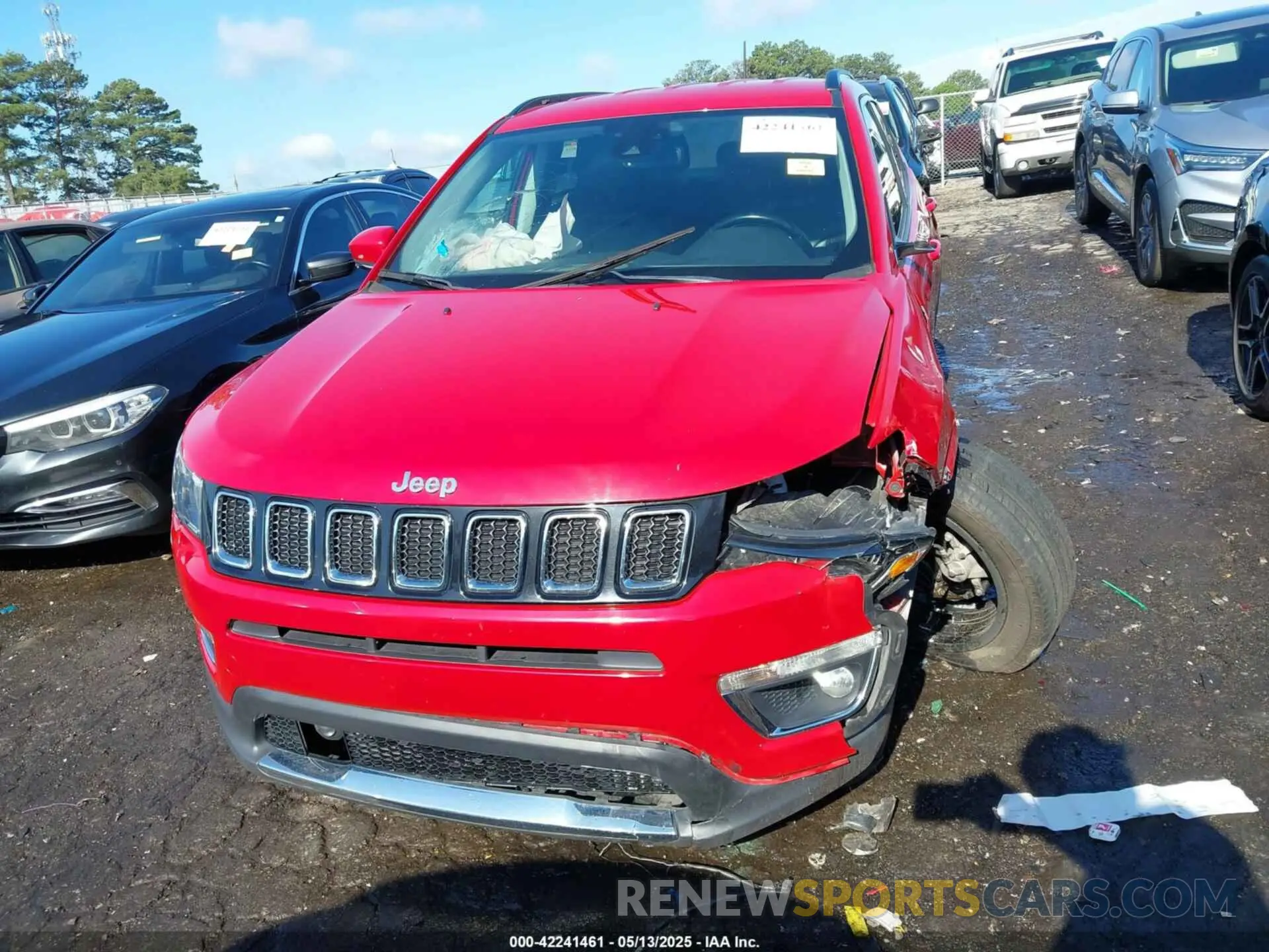 12 fotografías del automóvil dañado 3C4NJCCB2MT573413 JEEP COMPASS 2021