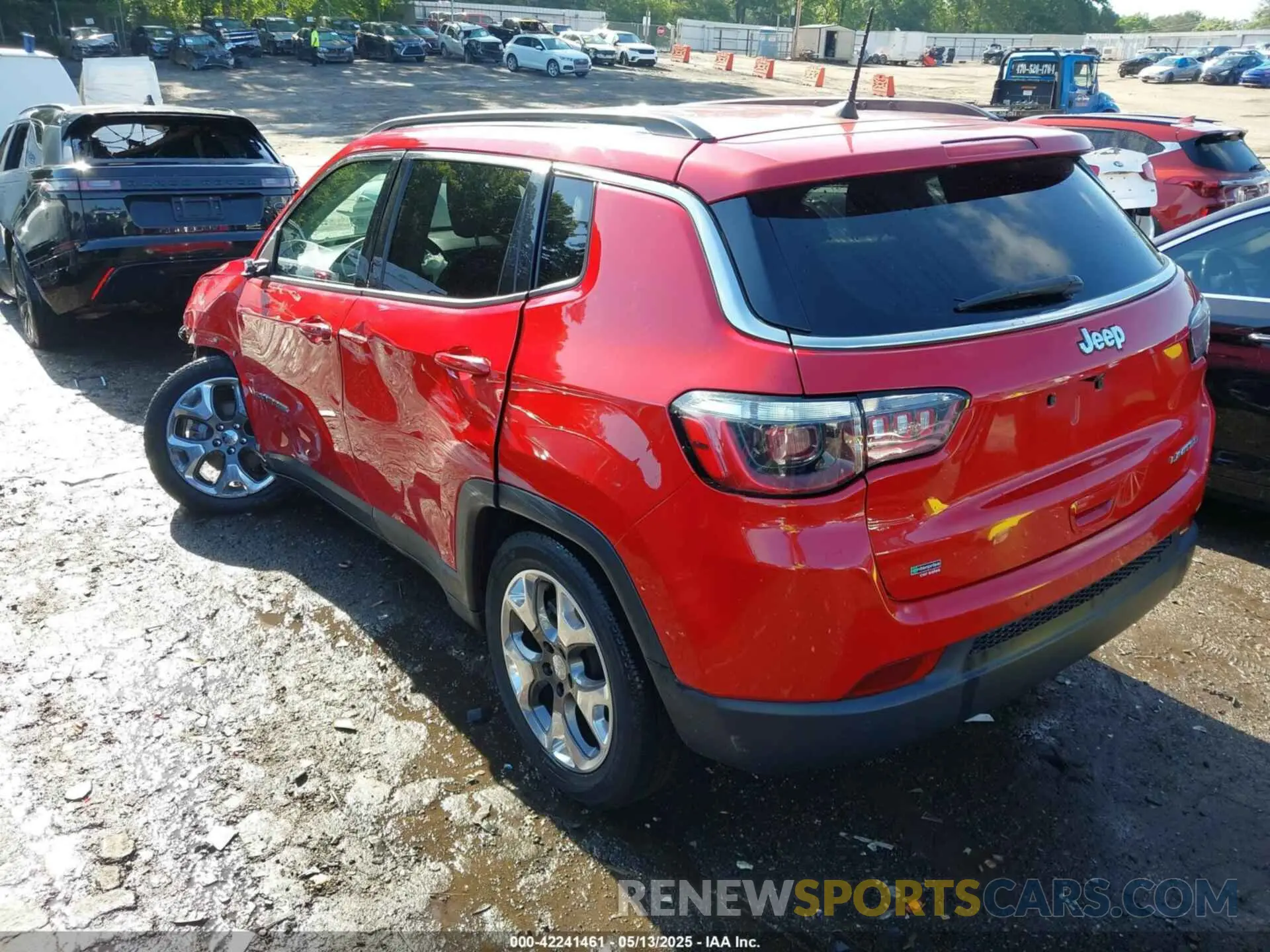 3 fotografías del automóvil dañado 3C4NJCCB2MT573413 JEEP COMPASS 2021
