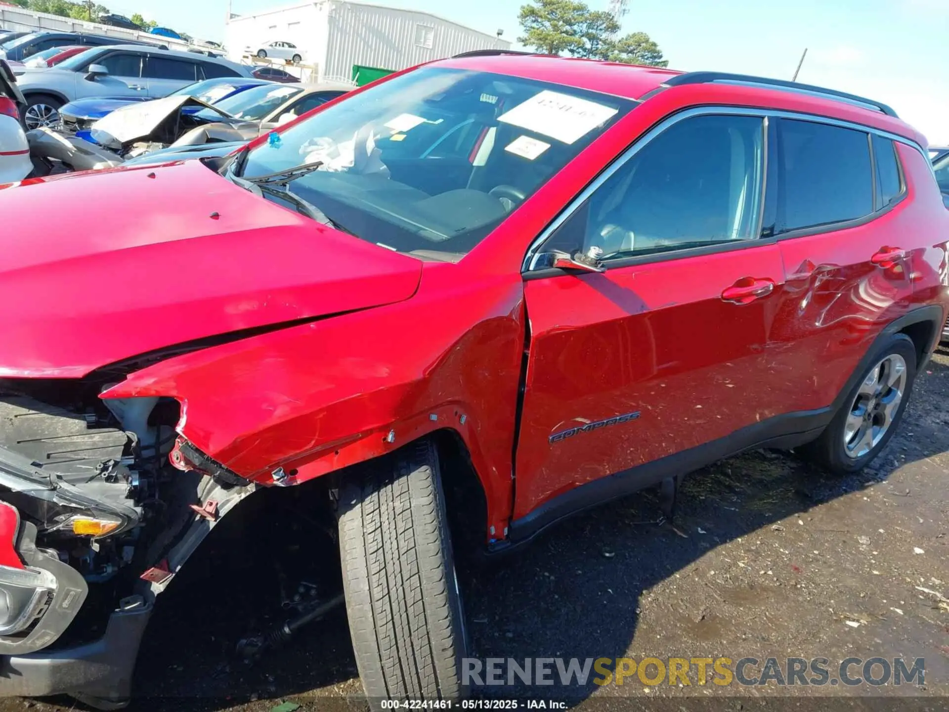 6 fotografías del automóvil dañado 3C4NJCCB2MT573413 JEEP COMPASS 2021