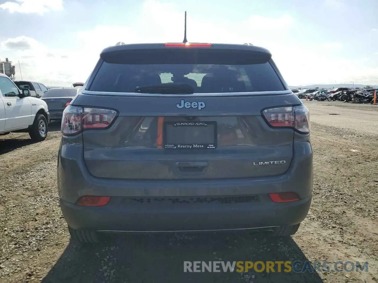 6 fotografías del automóvil dañado 3C4NJCCB5MT559344 JEEP COMPASS 2021