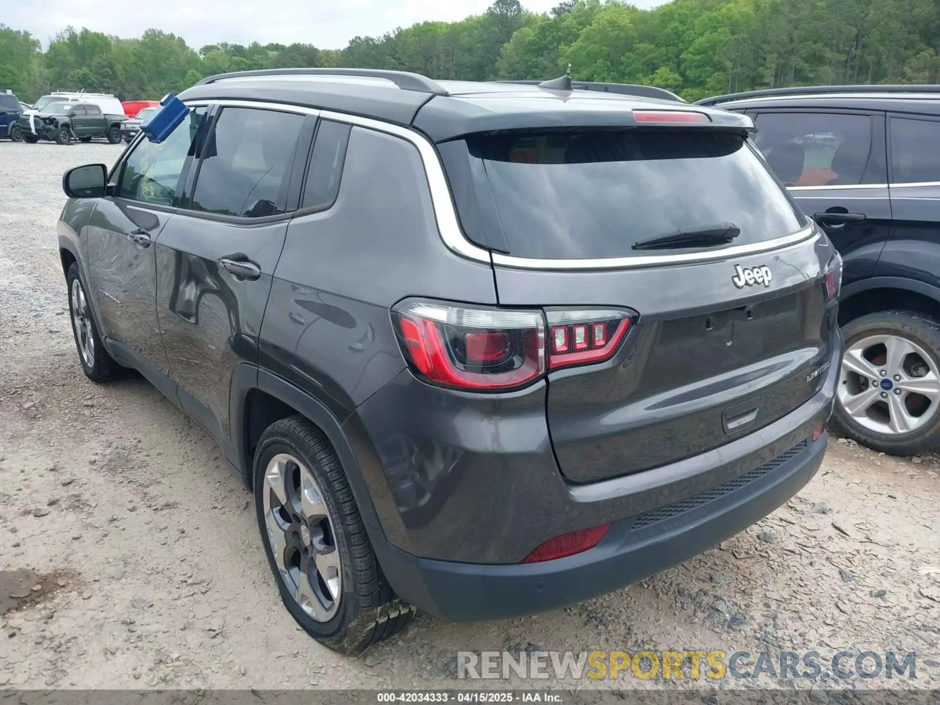3 fotografías del automóvil dañado 3C4NJCCB6MT523419 JEEP COMPASS 2021