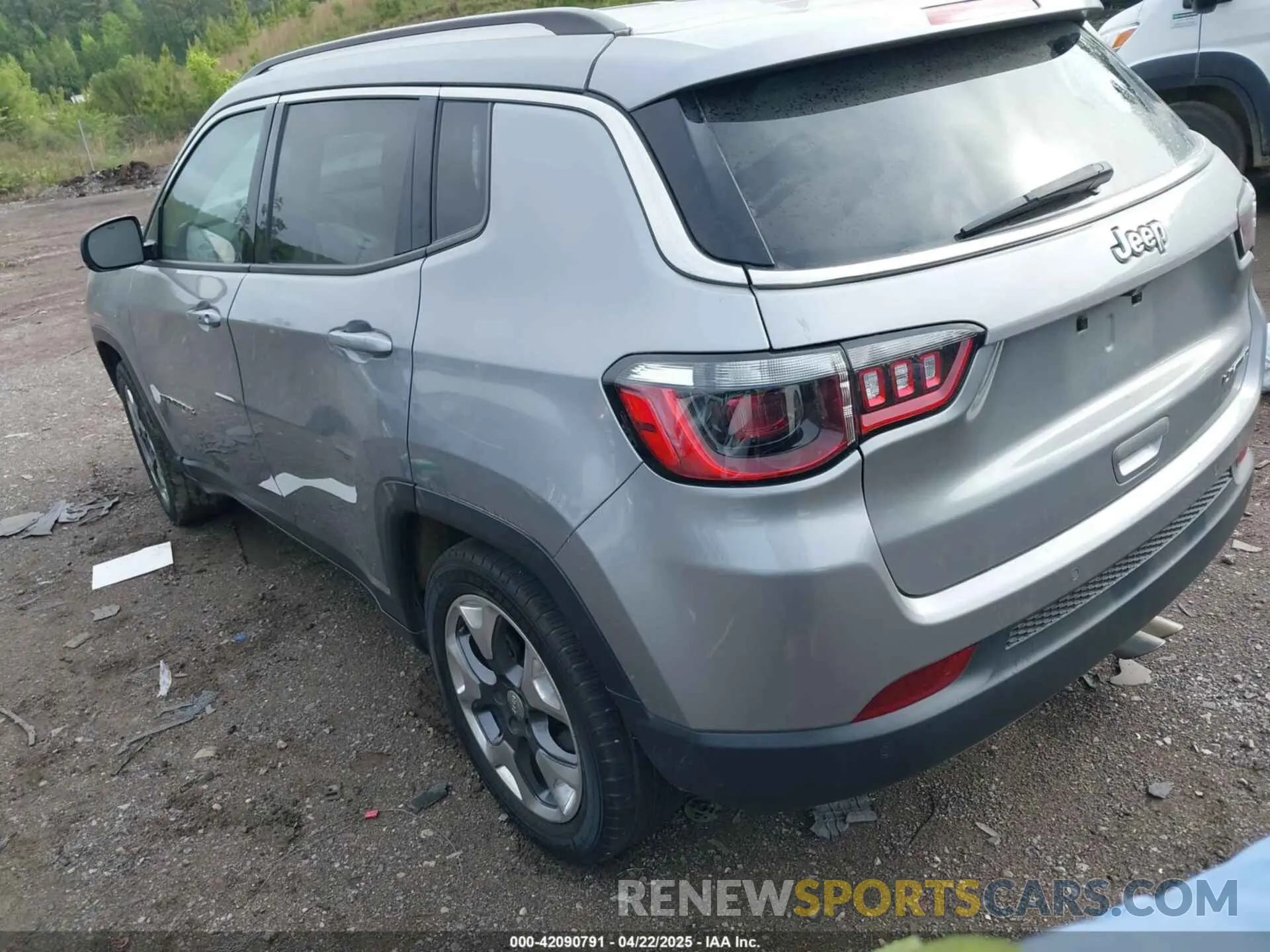 3 fotografías del automóvil dañado 3C4NJCCB7MT514244 JEEP COMPASS 2021