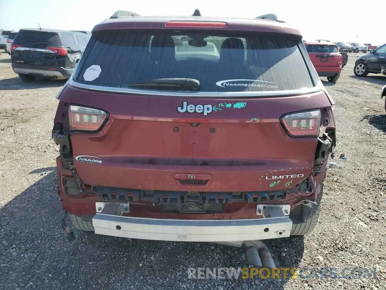 6 fotografías del automóvil dañado 3C4NJCCB8MT580429 JEEP COMPASS 2021