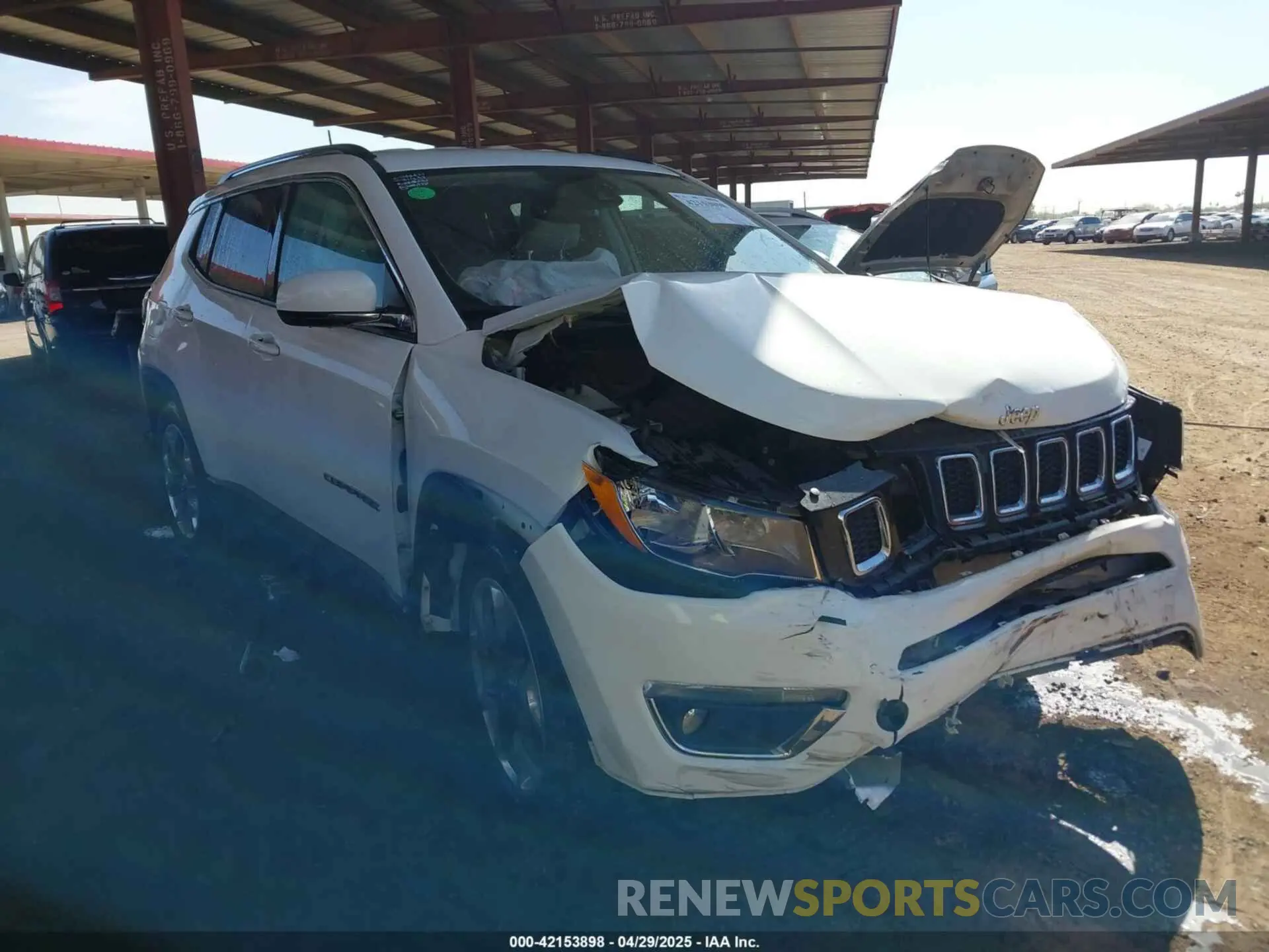 1 fotografías del automóvil dañado 3C4NJCCBXMT511497 JEEP COMPASS 2021
