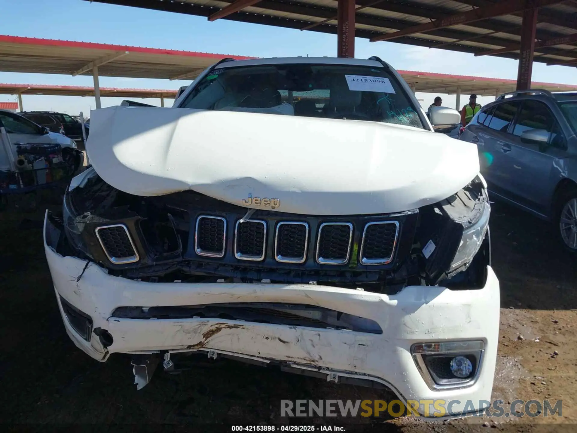 12 fotografías del automóvil dañado 3C4NJCCBXMT511497 JEEP COMPASS 2021