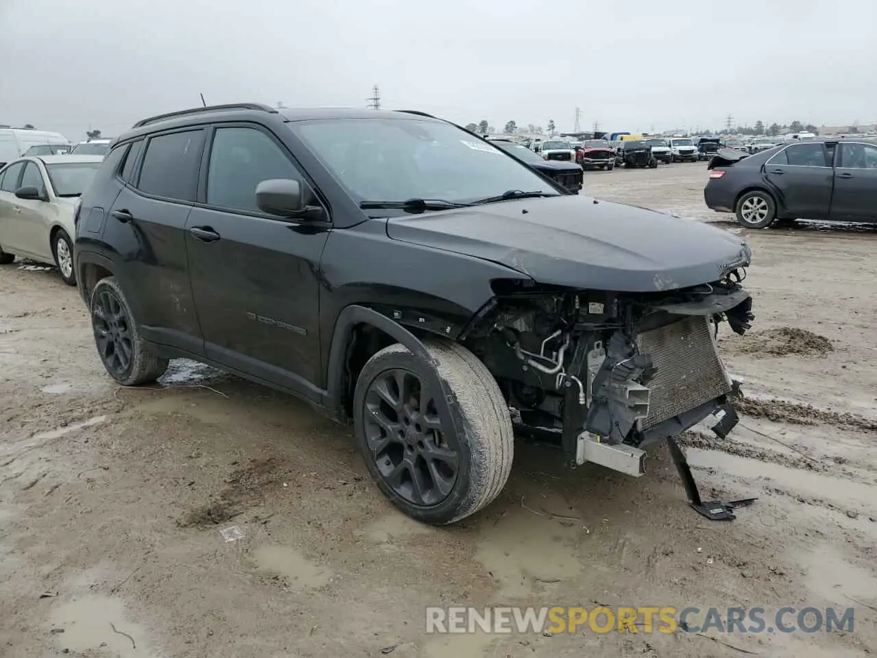 4 fotografías del automóvil dañado 3C4NJCEB2MT602339 JEEP COMPASS 2021