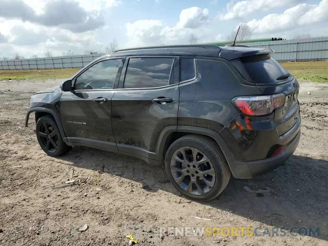 2 fotografías del automóvil dañado 3C4NJCEB3MT553247 JEEP COMPASS 2021