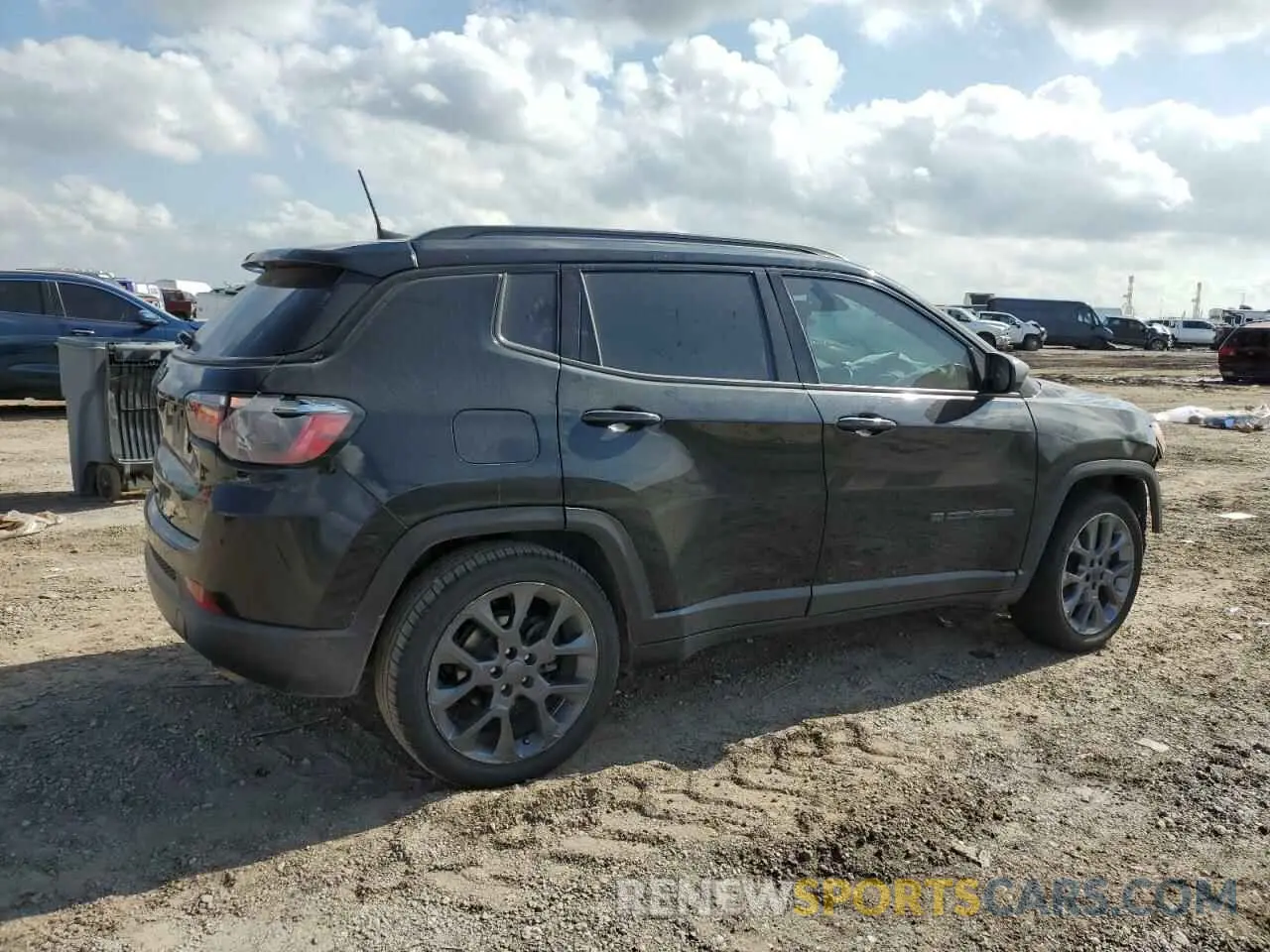 3 fotografías del automóvil dañado 3C4NJCEB3MT553247 JEEP COMPASS 2021