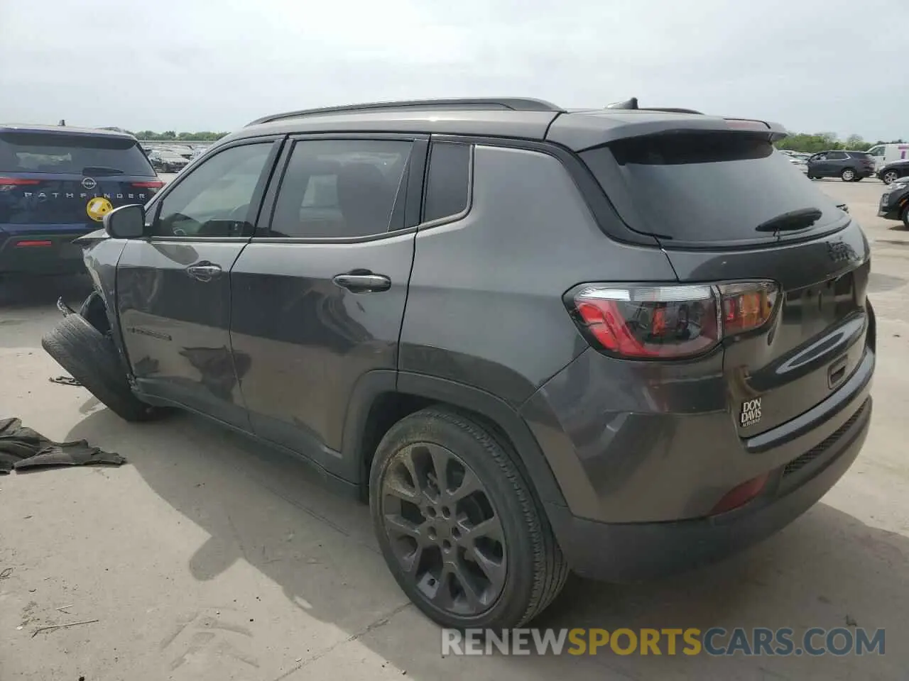 2 fotografías del automóvil dañado 3C4NJCEB6MT522753 JEEP COMPASS 2021
