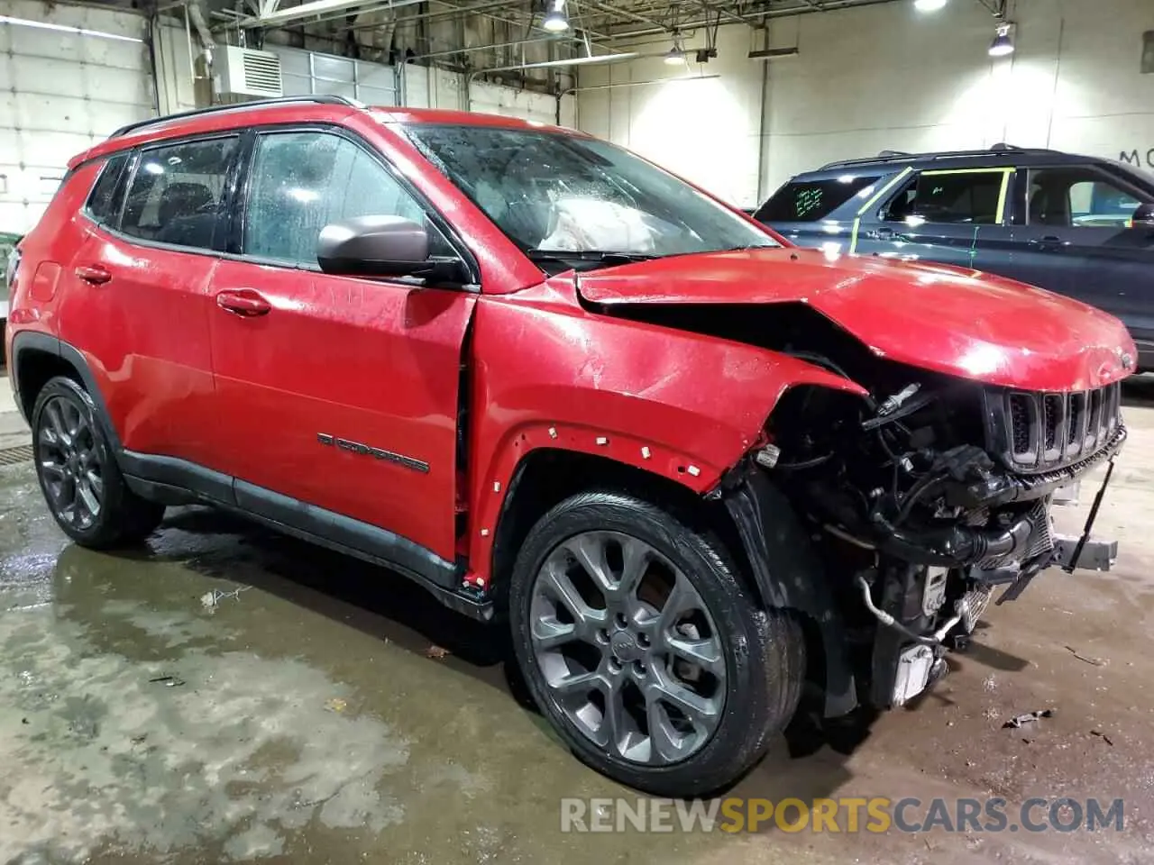 4 fotografías del automóvil dañado 3C4NJCEBXMT597441 JEEP COMPASS 2021