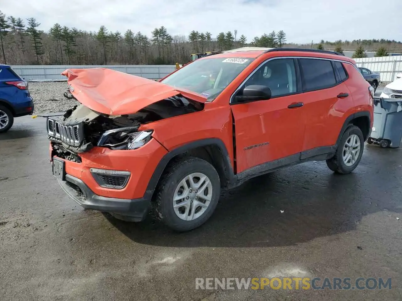 1 fotografías del automóvil dañado 3C4NJDAB1MT500431 JEEP COMPASS 2021