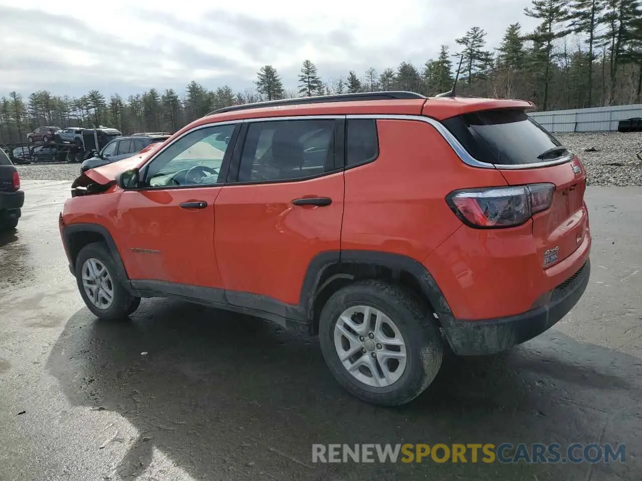 2 fotografías del automóvil dañado 3C4NJDAB1MT500431 JEEP COMPASS 2021