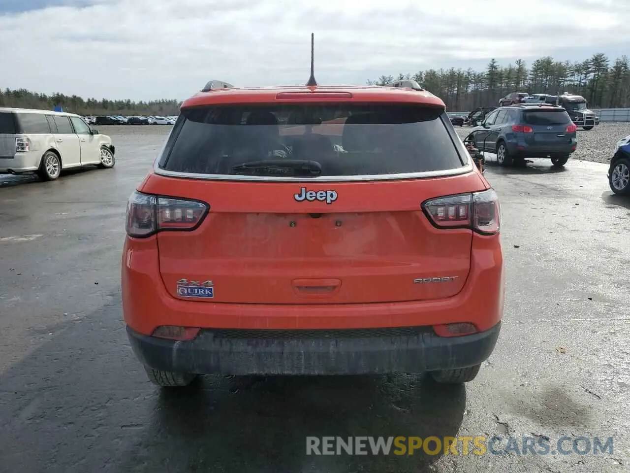 6 fotografías del automóvil dañado 3C4NJDAB1MT500431 JEEP COMPASS 2021