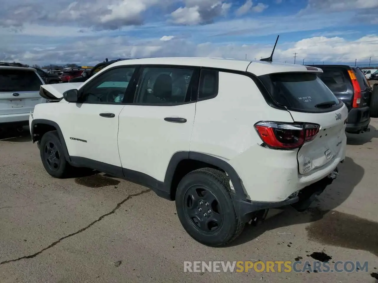 2 fotografías del automóvil dañado 3C4NJDAB3MT545189 JEEP COMPASS 2021