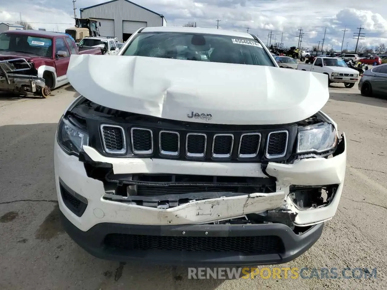 5 fotografías del automóvil dañado 3C4NJDAB3MT545189 JEEP COMPASS 2021