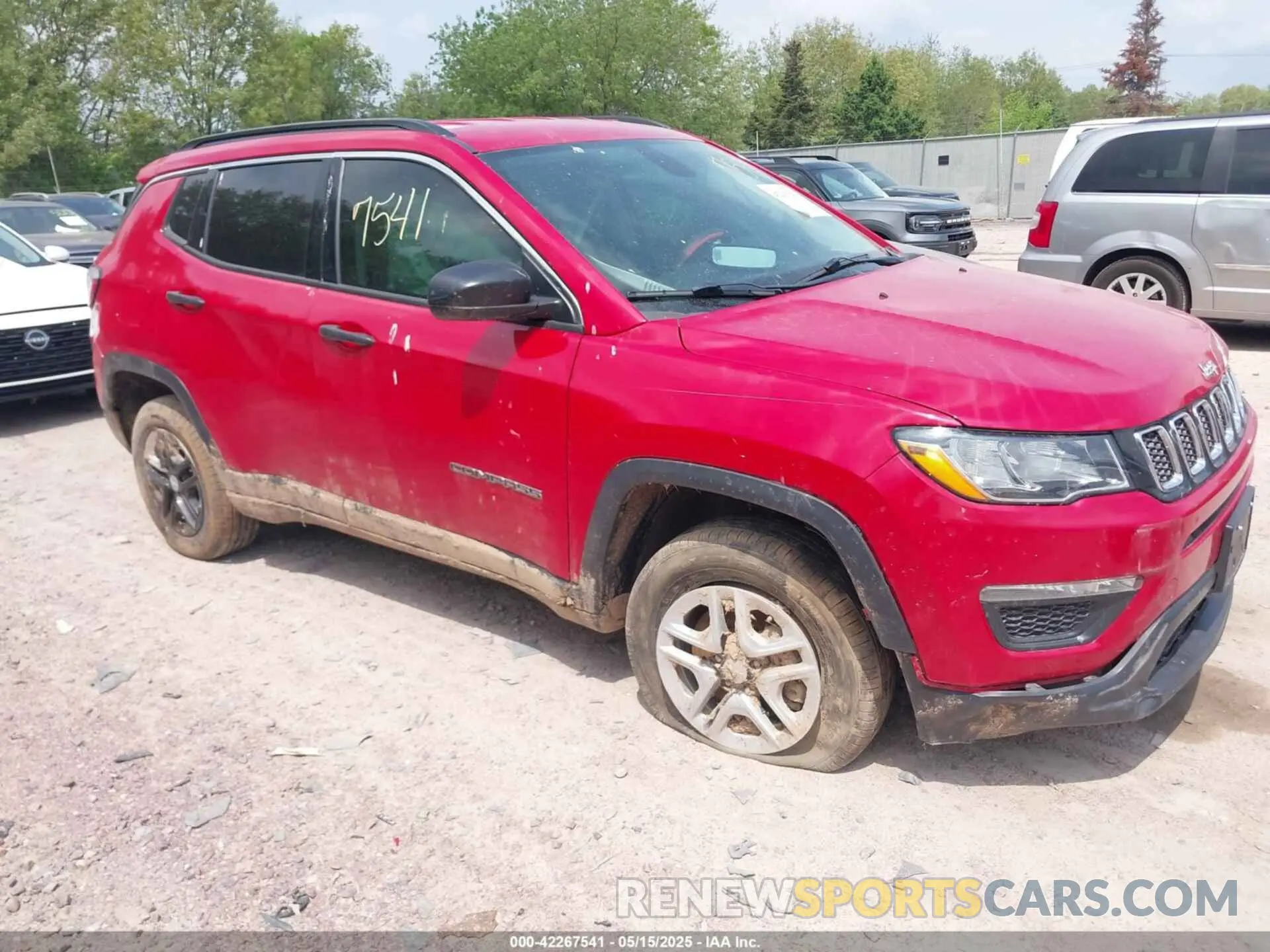 1 fotografías del automóvil dañado 3C4NJDAB6MT525308 JEEP COMPASS 2021