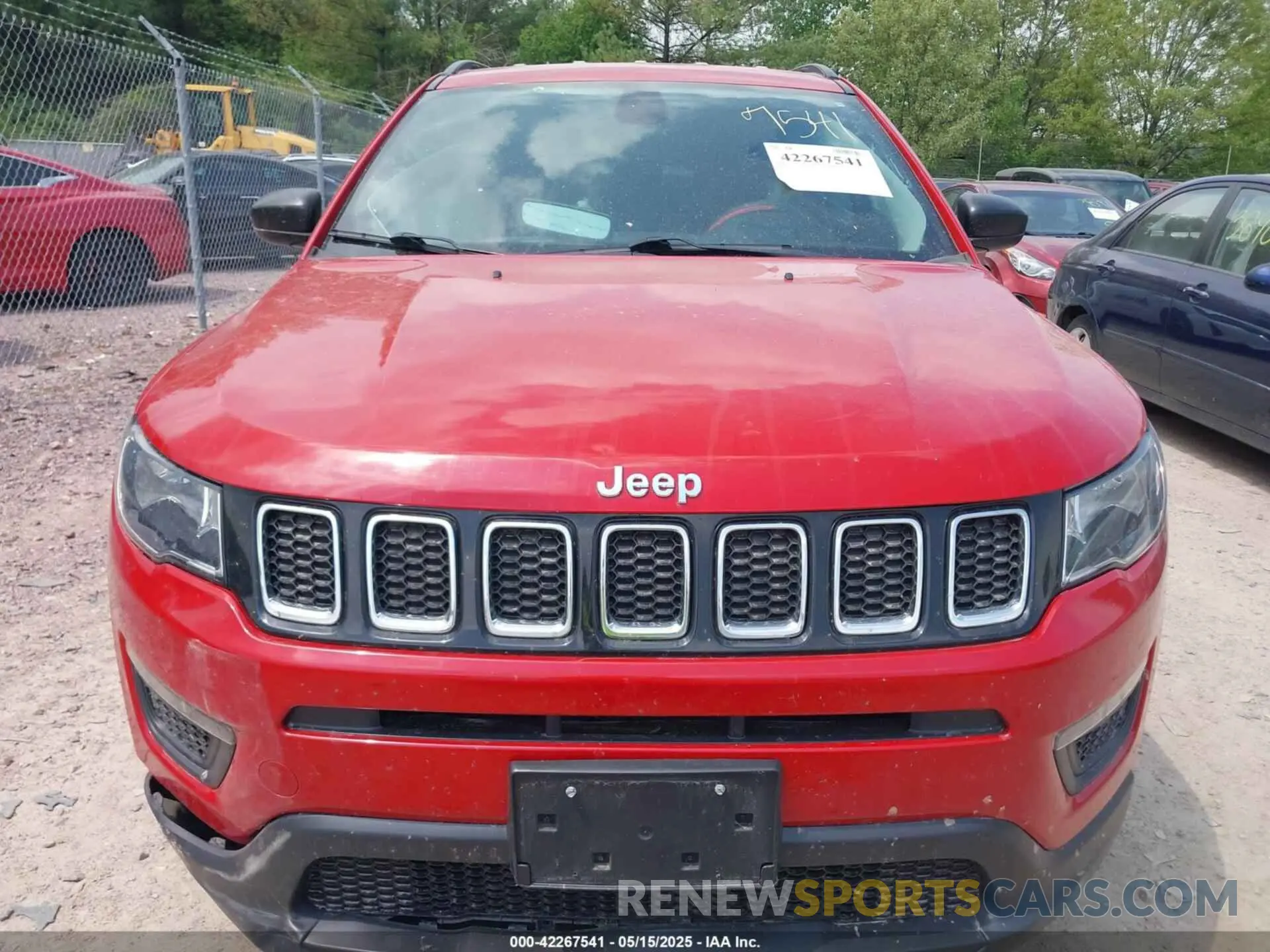 11 fotografías del automóvil dañado 3C4NJDAB6MT525308 JEEP COMPASS 2021