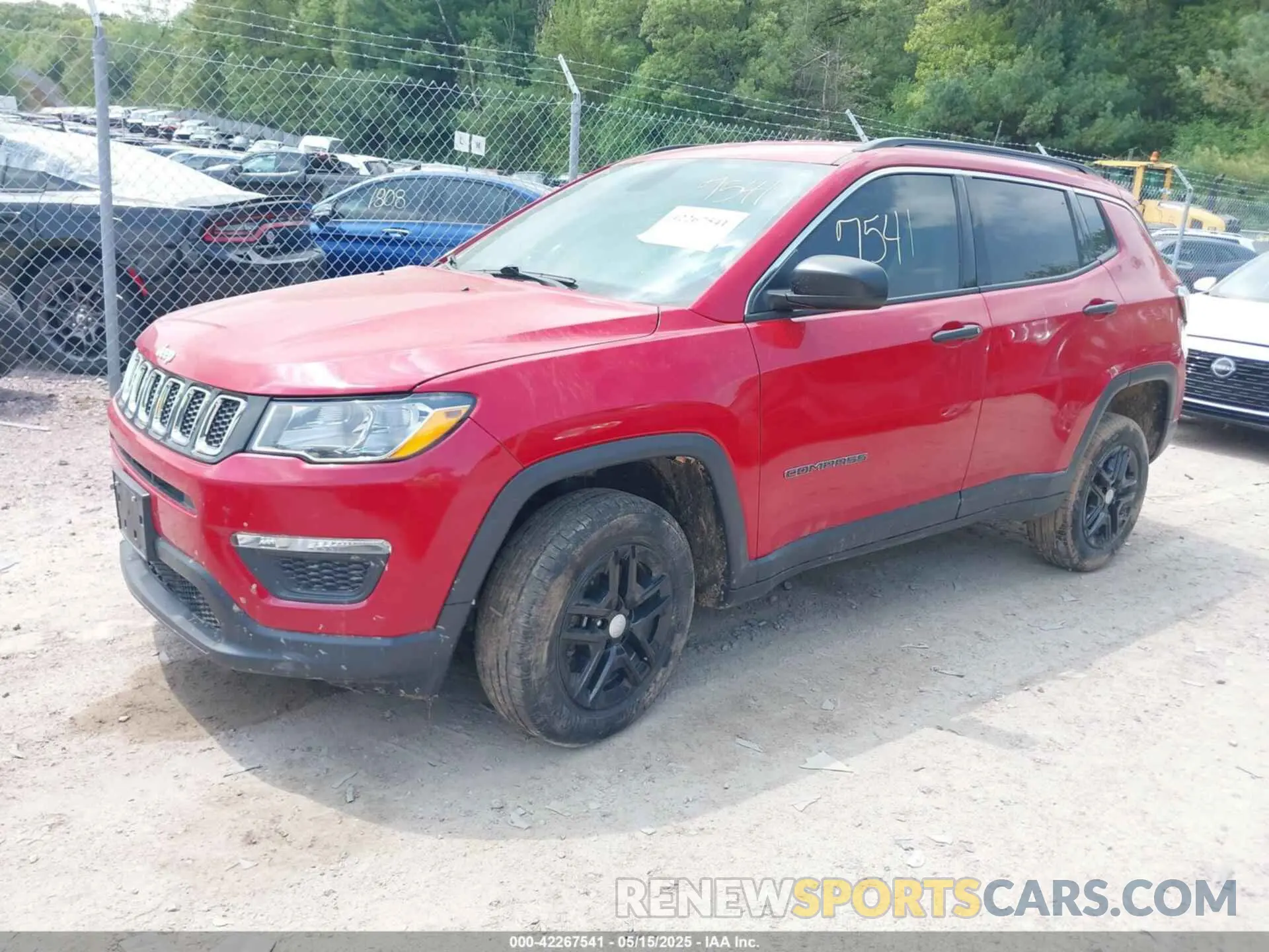2 fotografías del automóvil dañado 3C4NJDAB6MT525308 JEEP COMPASS 2021