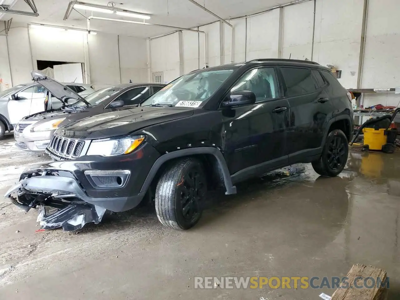 1 fotografías del automóvil dañado 3C4NJDAB6MT591227 JEEP COMPASS 2021