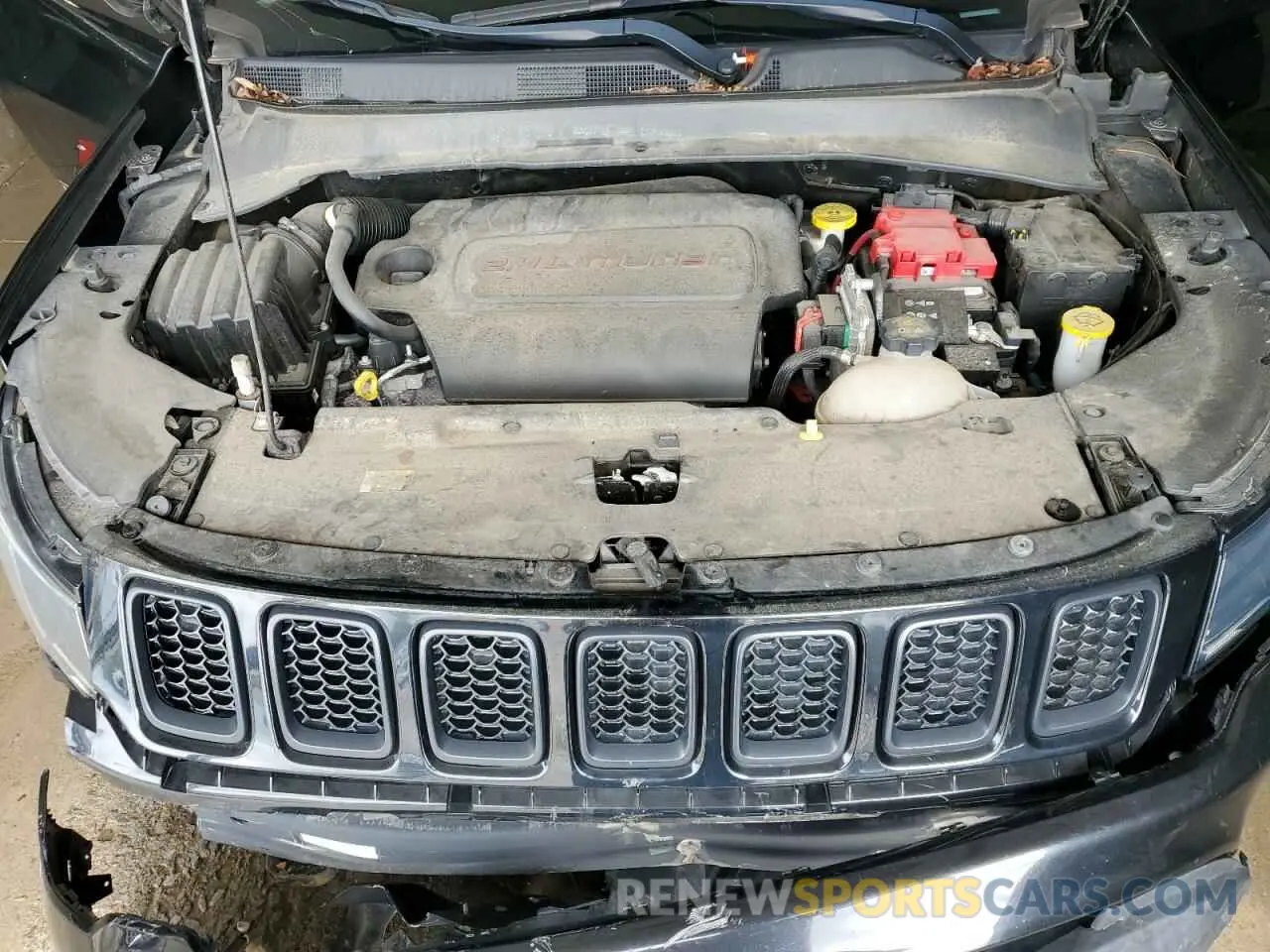 12 fotografías del automóvil dañado 3C4NJDAB6MT591227 JEEP COMPASS 2021
