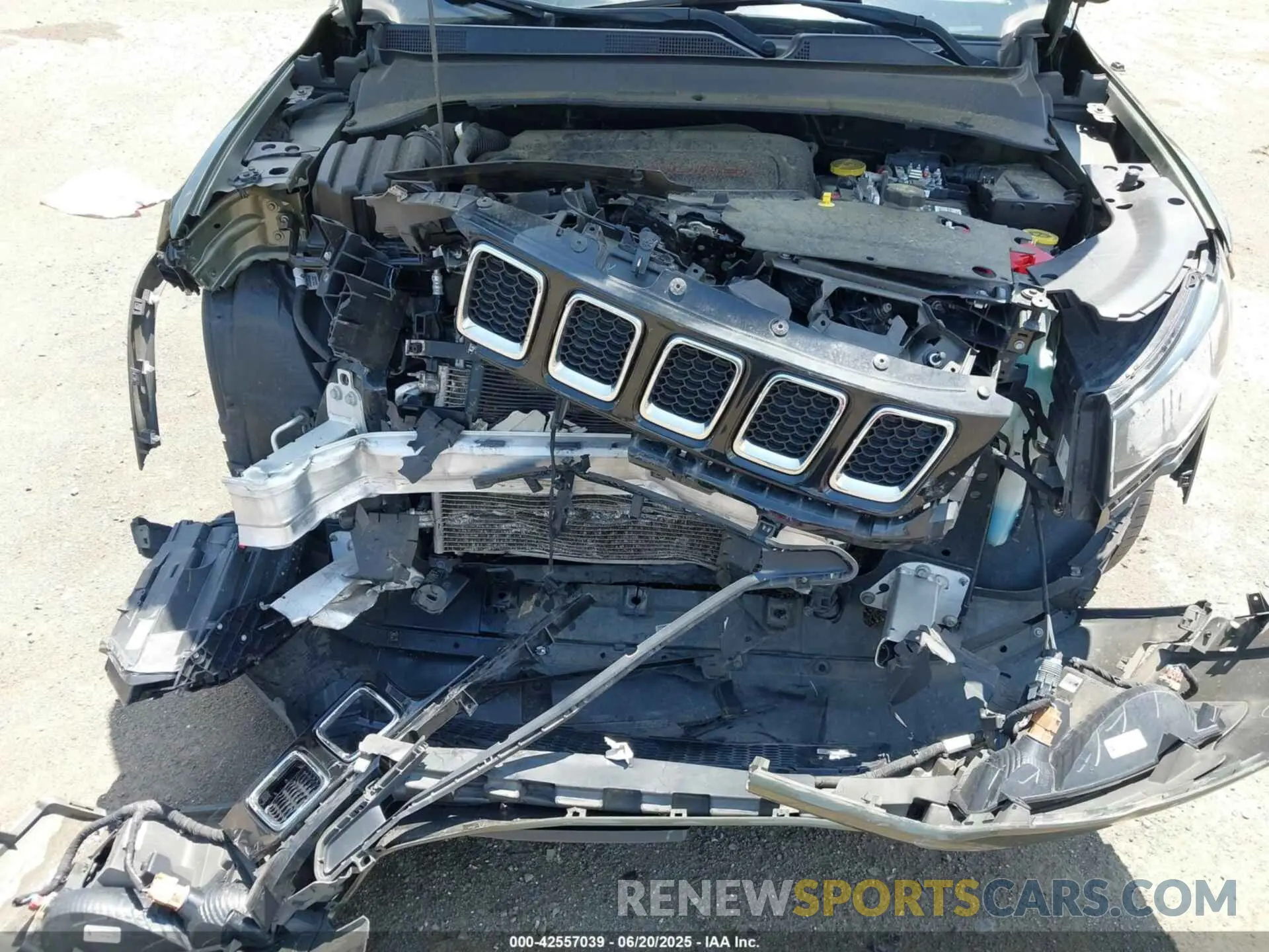 6 fotografías del automóvil dañado 3C4NJDAB6MT591308 JEEP COMPASS 2021