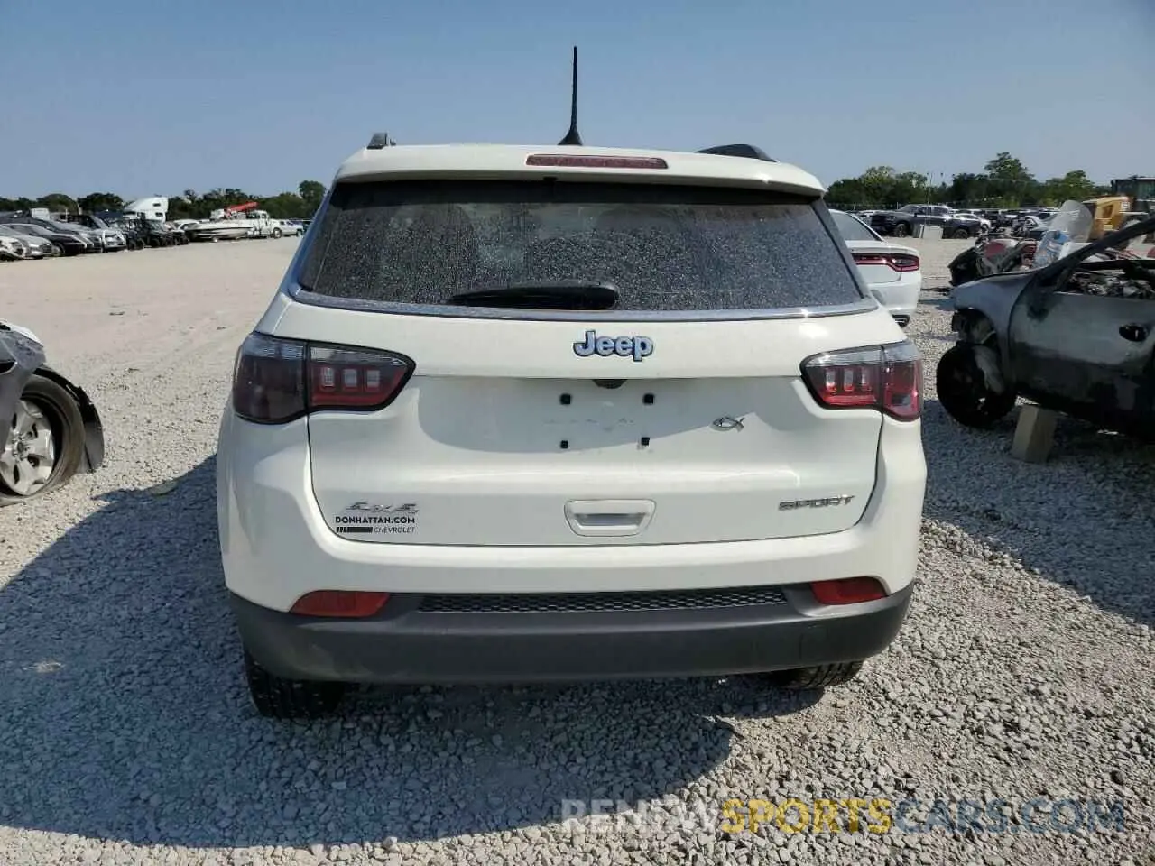 6 fotografías del automóvil dañado 3C4NJDAB8MT512950 JEEP COMPASS 2021