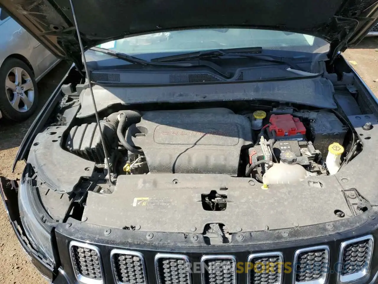 12 fotografías del automóvil dañado 3C4NJDAB8MT554681 JEEP COMPASS 2021