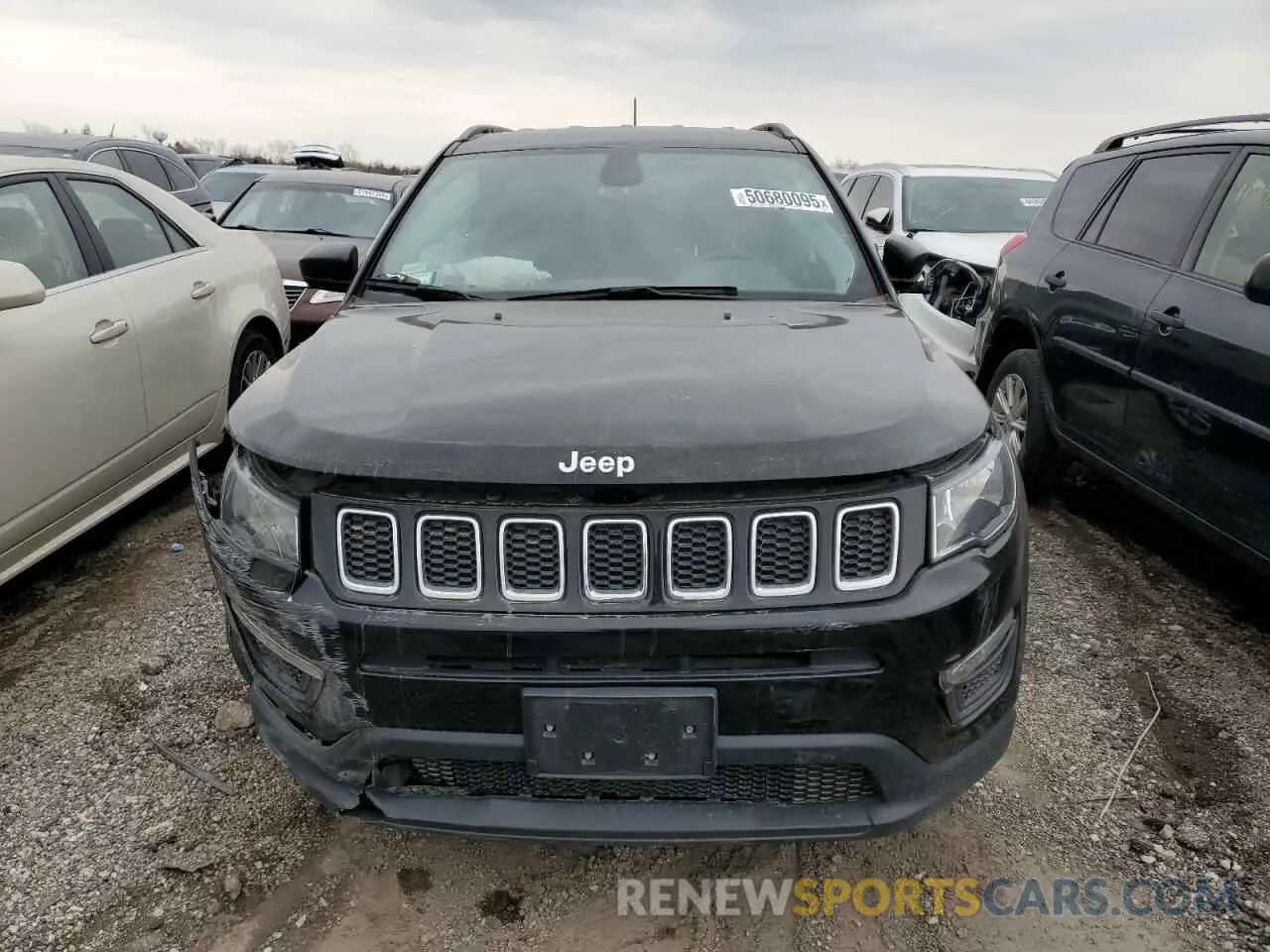 5 fotografías del automóvil dañado 3C4NJDAB8MT554681 JEEP COMPASS 2021
