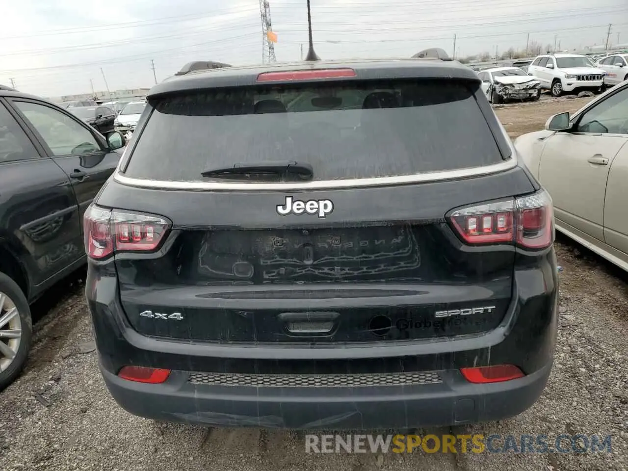 6 fotografías del automóvil dañado 3C4NJDAB8MT554681 JEEP COMPASS 2021
