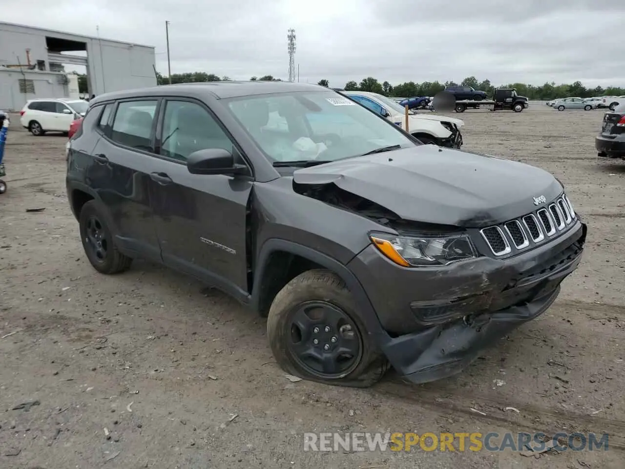 4 fotografías del automóvil dañado 3C4NJDAB9MT521057 JEEP COMPASS 2021